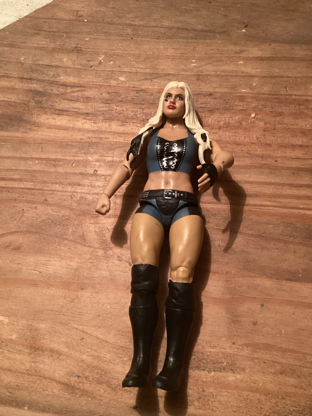 Mattel Toni Storm Wrestling Action Figure with Black and Blue Outfit